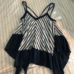 Charlotte Russe cross back strappy tank